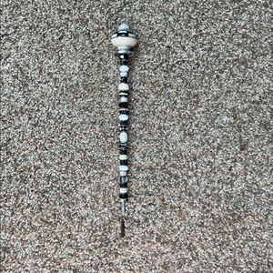 Black and White decorative plant stake